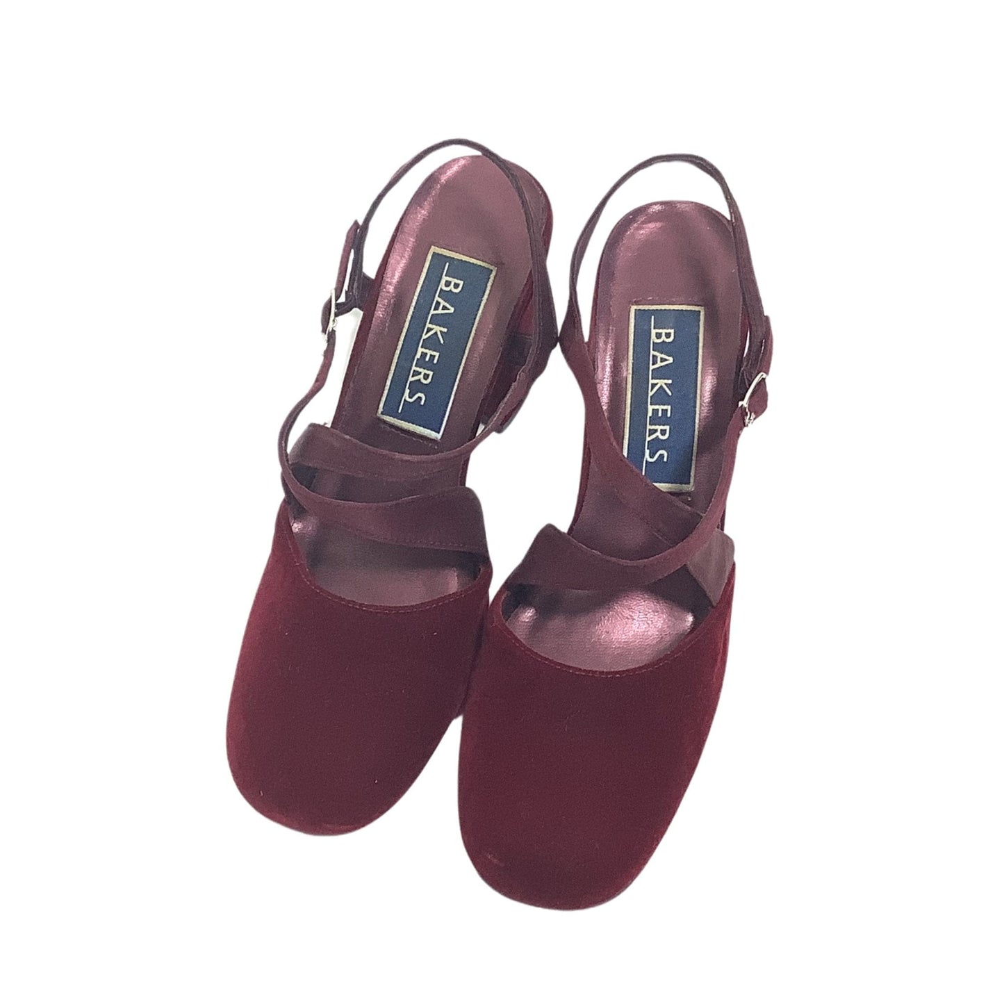 Burgundy Velvet Heels