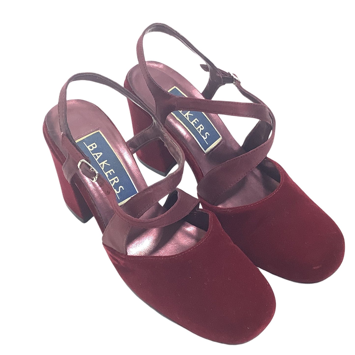 Burgundy Velvet Heels