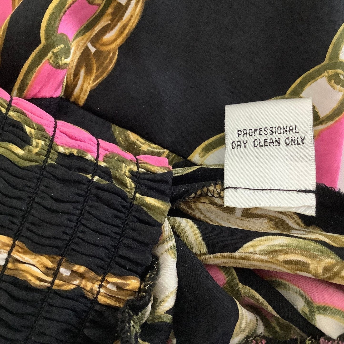 Vintage 90s Cache Baroque Silk Top - Elegant Cap Sleeve Blouse