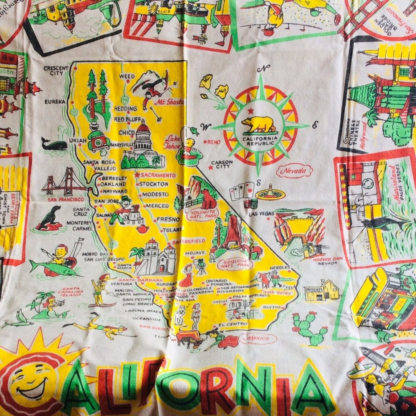 California Novelty Tablecloth