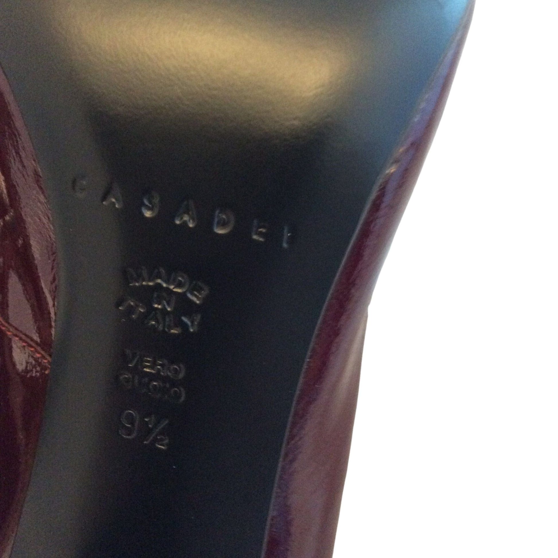 Casadei Burgundy Heels 9.5 / Burgundy / Y2K - Now