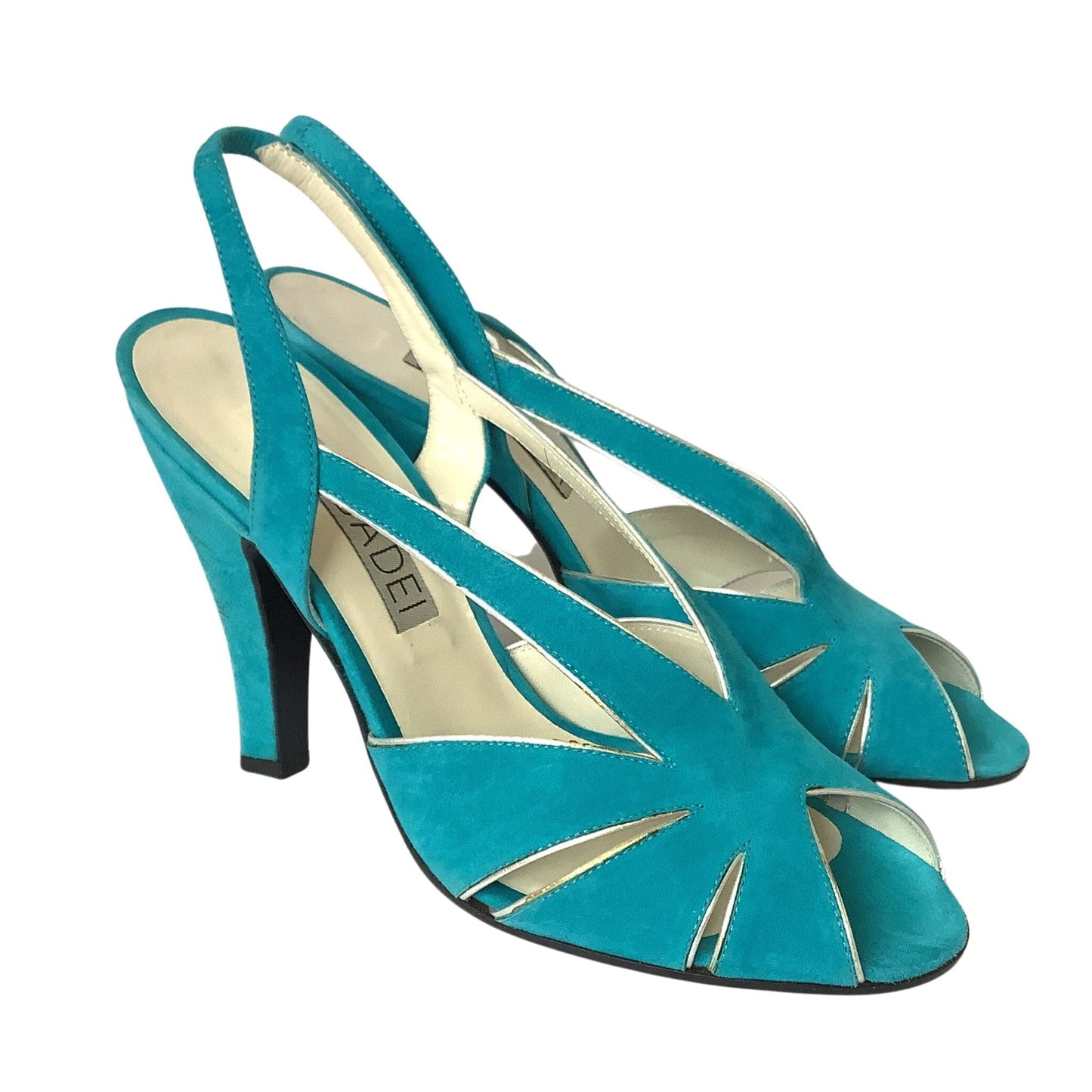 Casadei Teal Blue Heels