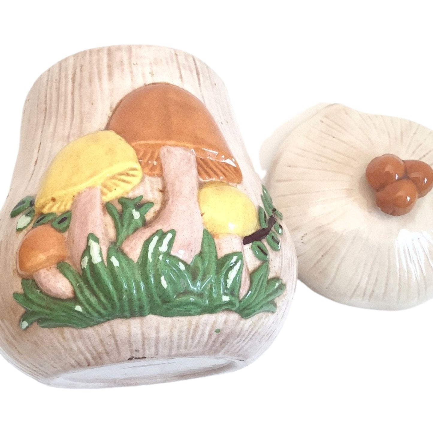 Ceramic Mushroom Canisters