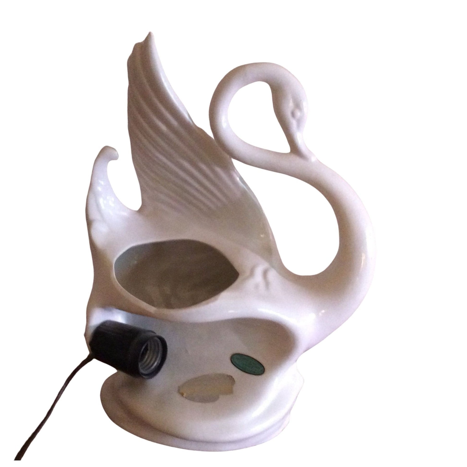 Ceramic Swan TV Lamp