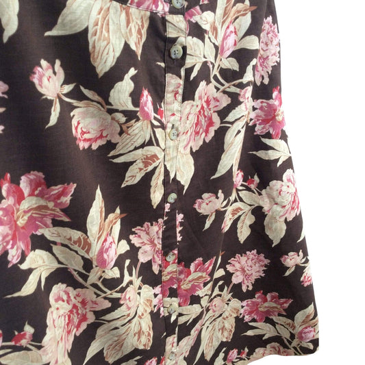 Chaps Linen Mini Skirt