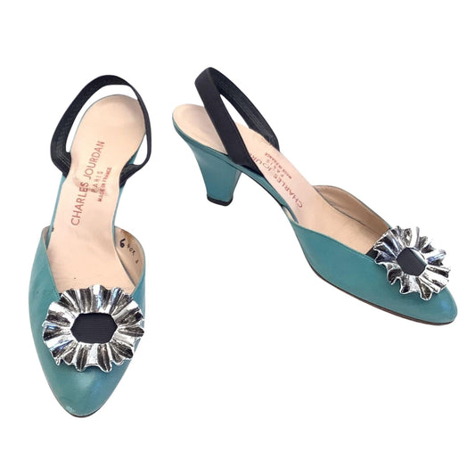 Charles Jourdan Blue Heels