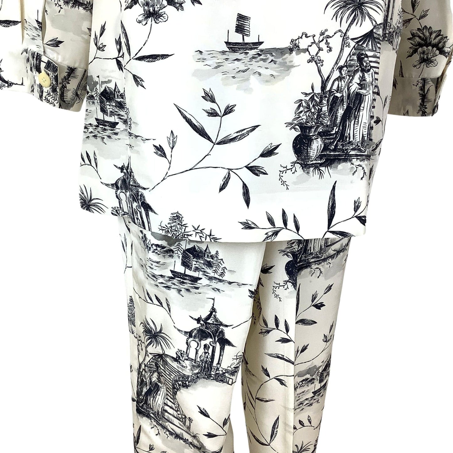 Chinoiserie Vintage Pantsuit