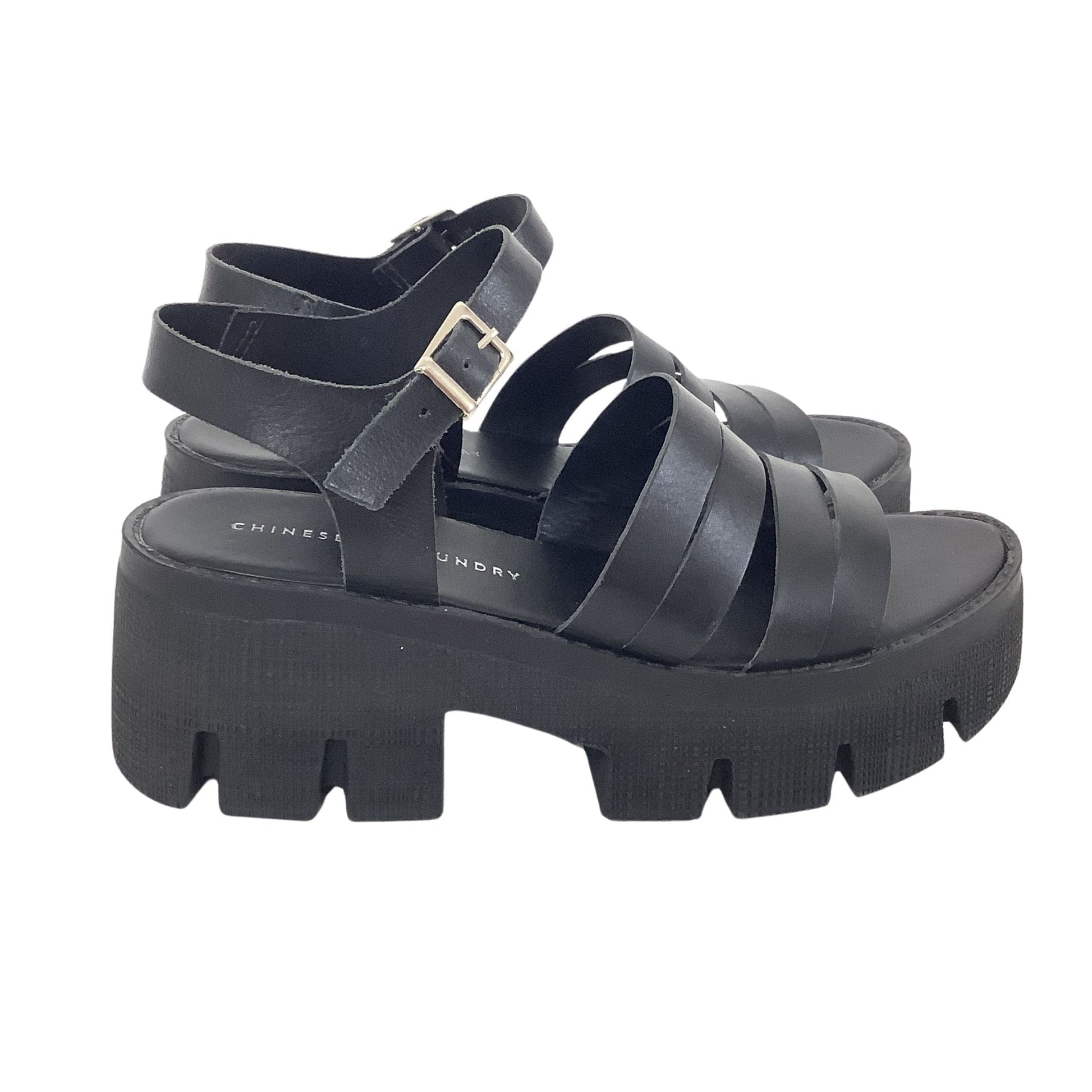 Chunky Black Sandals