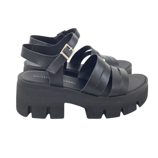 Chunky Black Sandals
