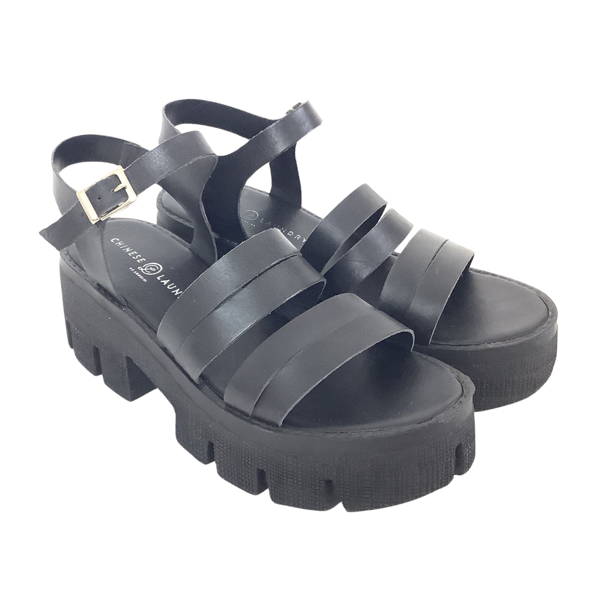 Chunky Black Sandals