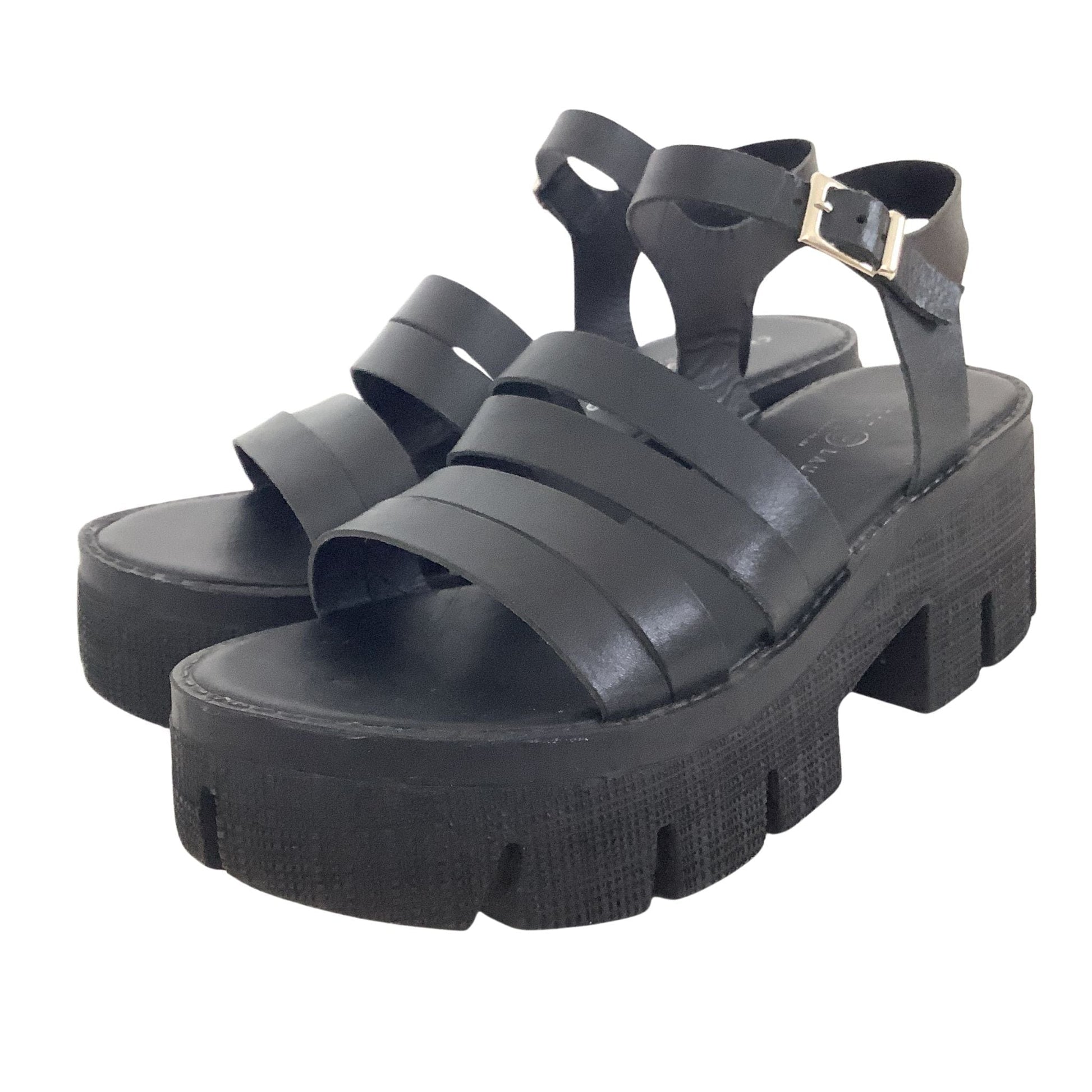 Chunky Black Sandals
