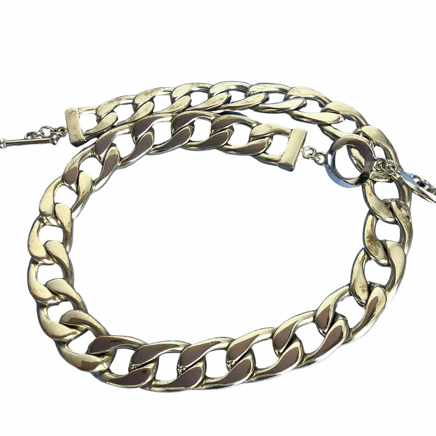 Chunky Silver Chain Choker