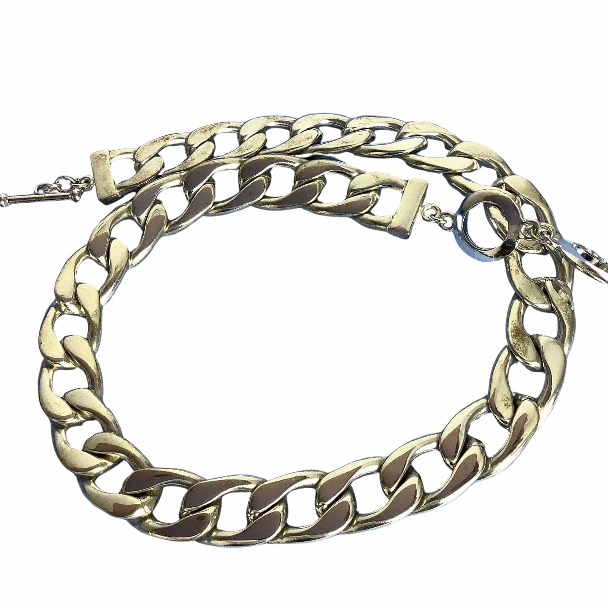 Chunky Silver Chain Choker