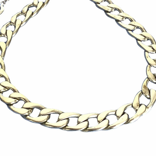 Chunky Silver Chain Choker