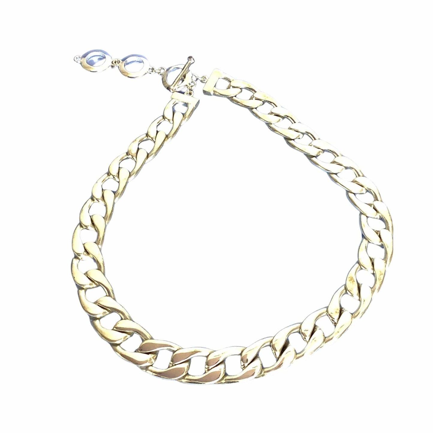 Chunky Silver Chain Choker