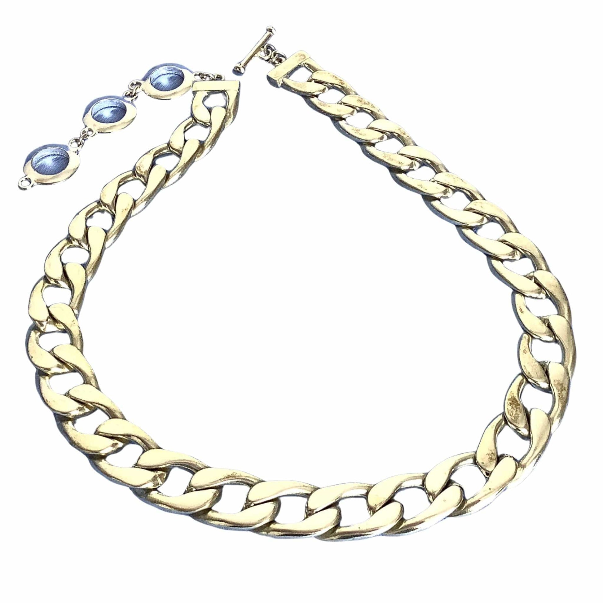 Chunky Silver Chain Choker