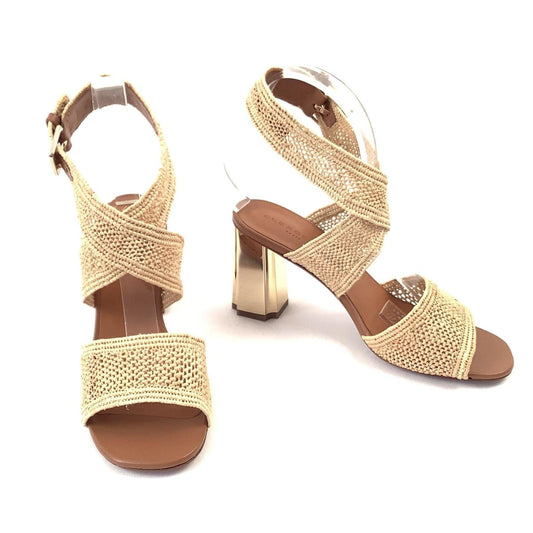Clergerie Strappy Heels 7.5 / Gold / Y2K - Now