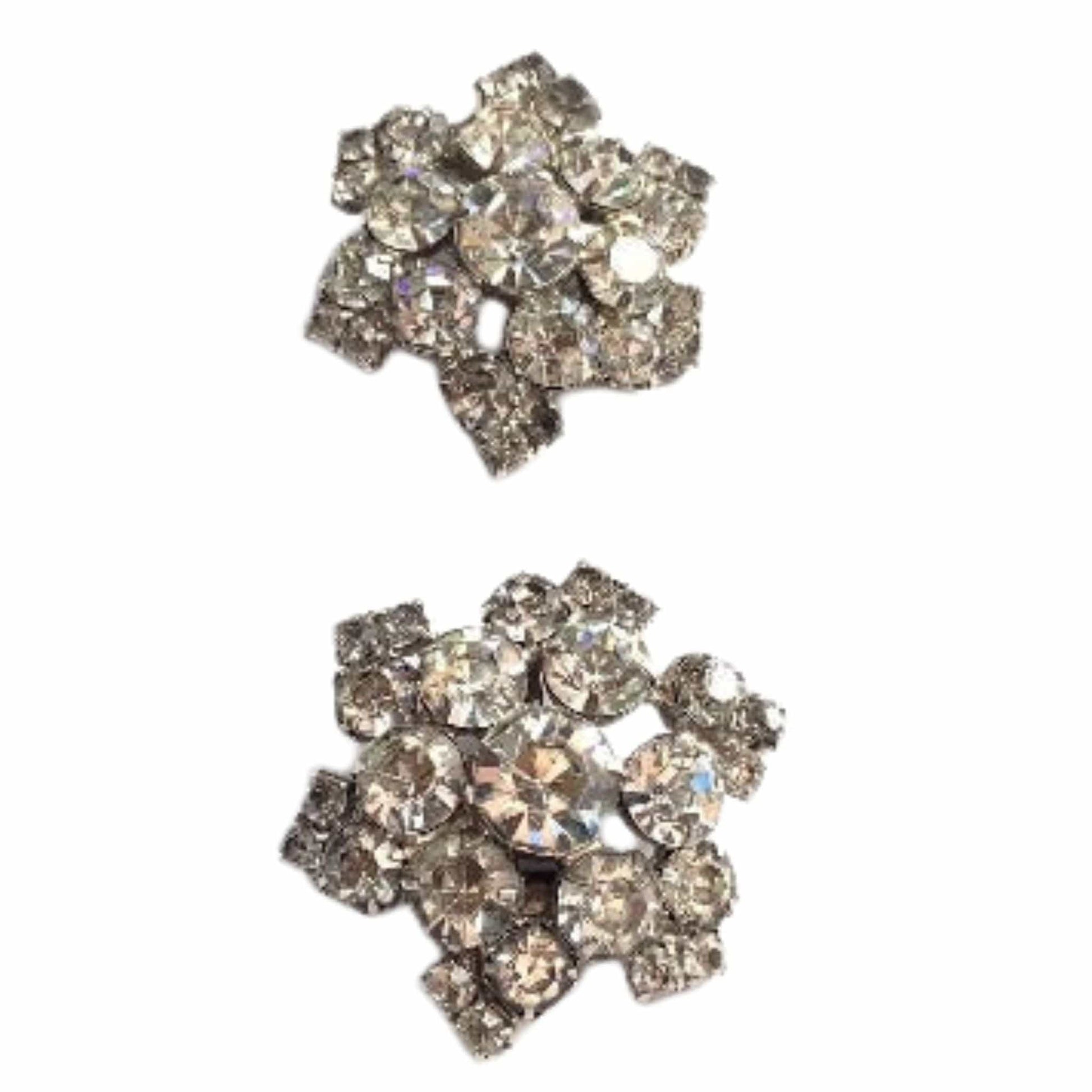 Clip-on Rhinestone Earrings
