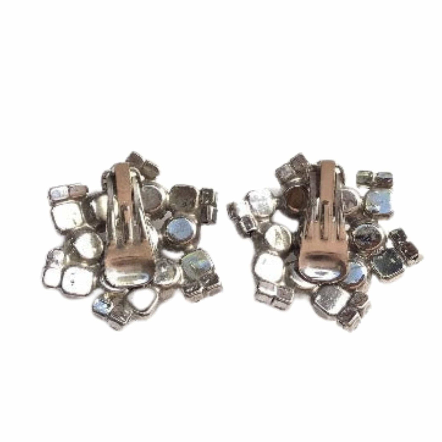 Clip-on Rhinestone Earrings