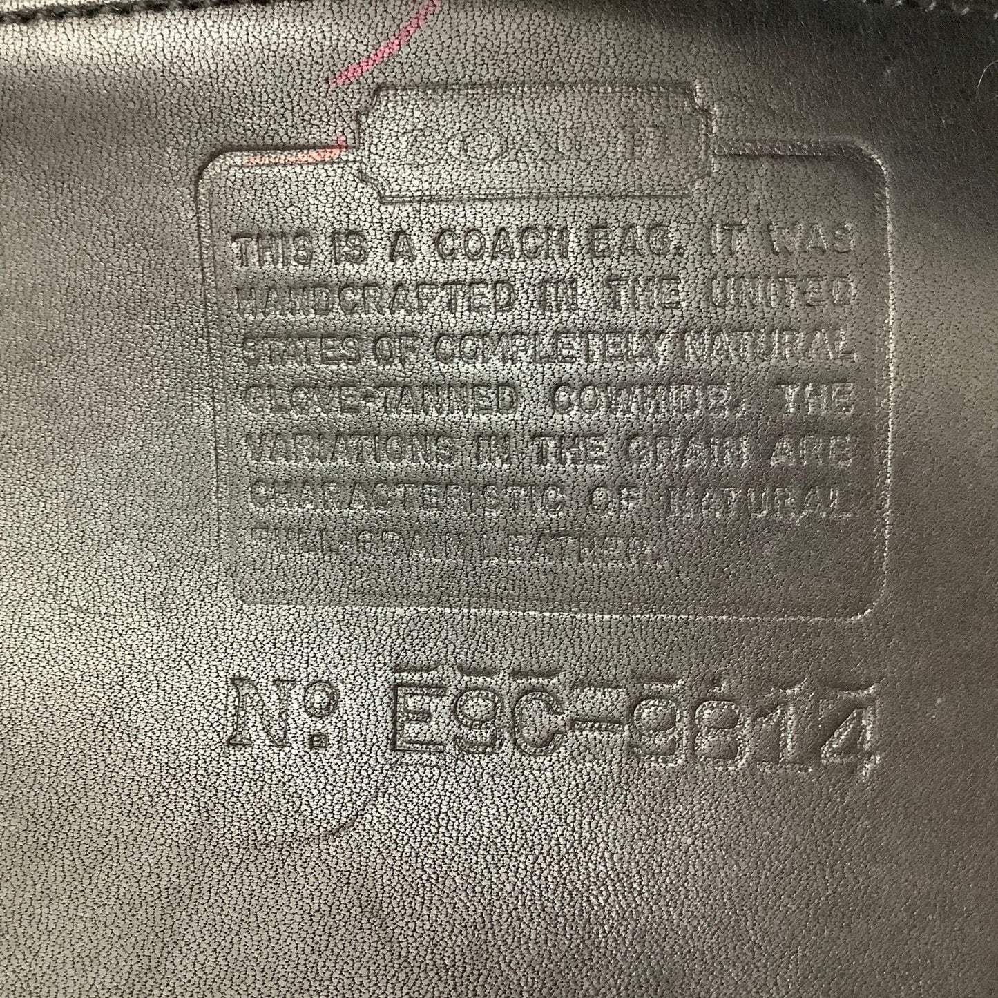 Coach Black Leather Bag