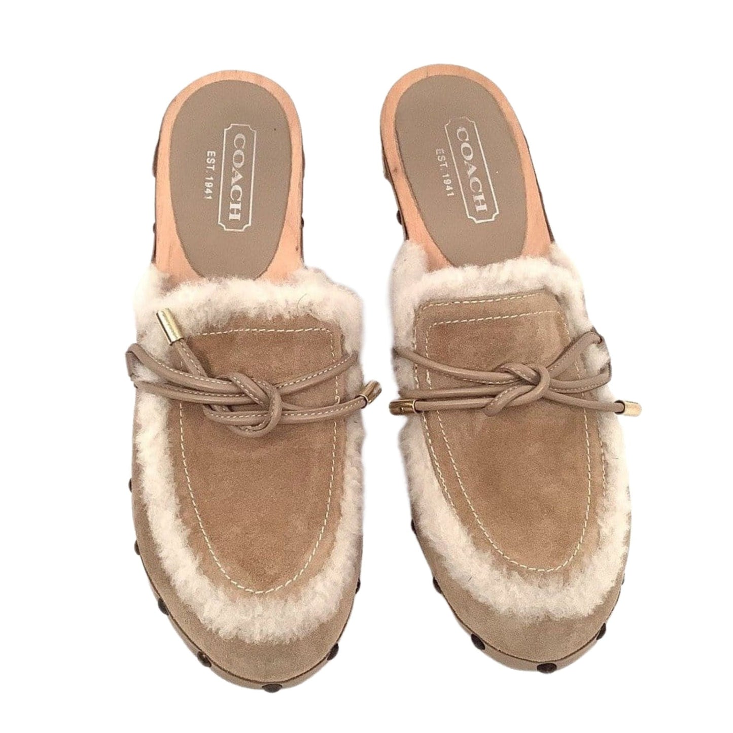 Coach Shearling Mules