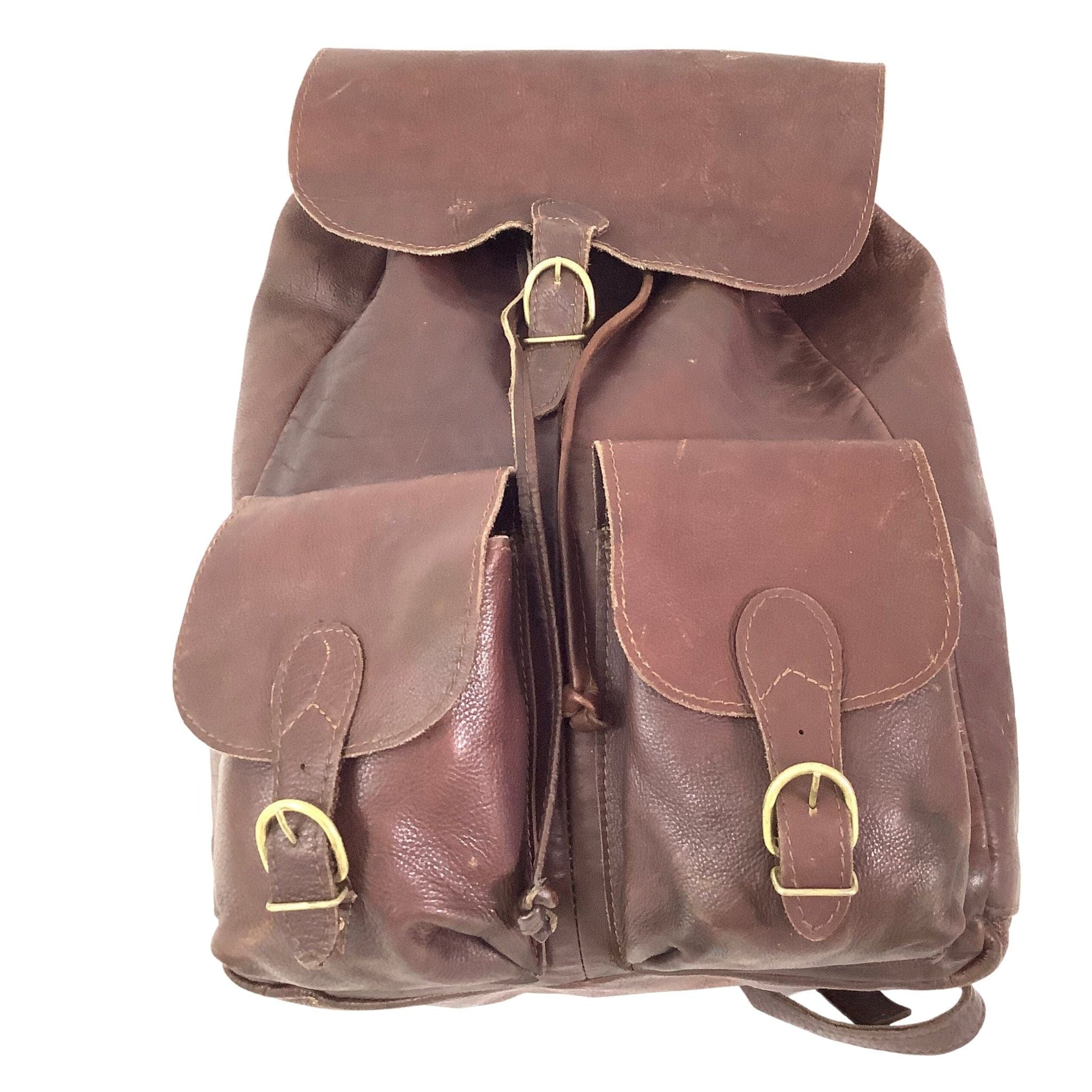 Colombian Leather Backpack 1970s Colombian Leather Backpack 1970s