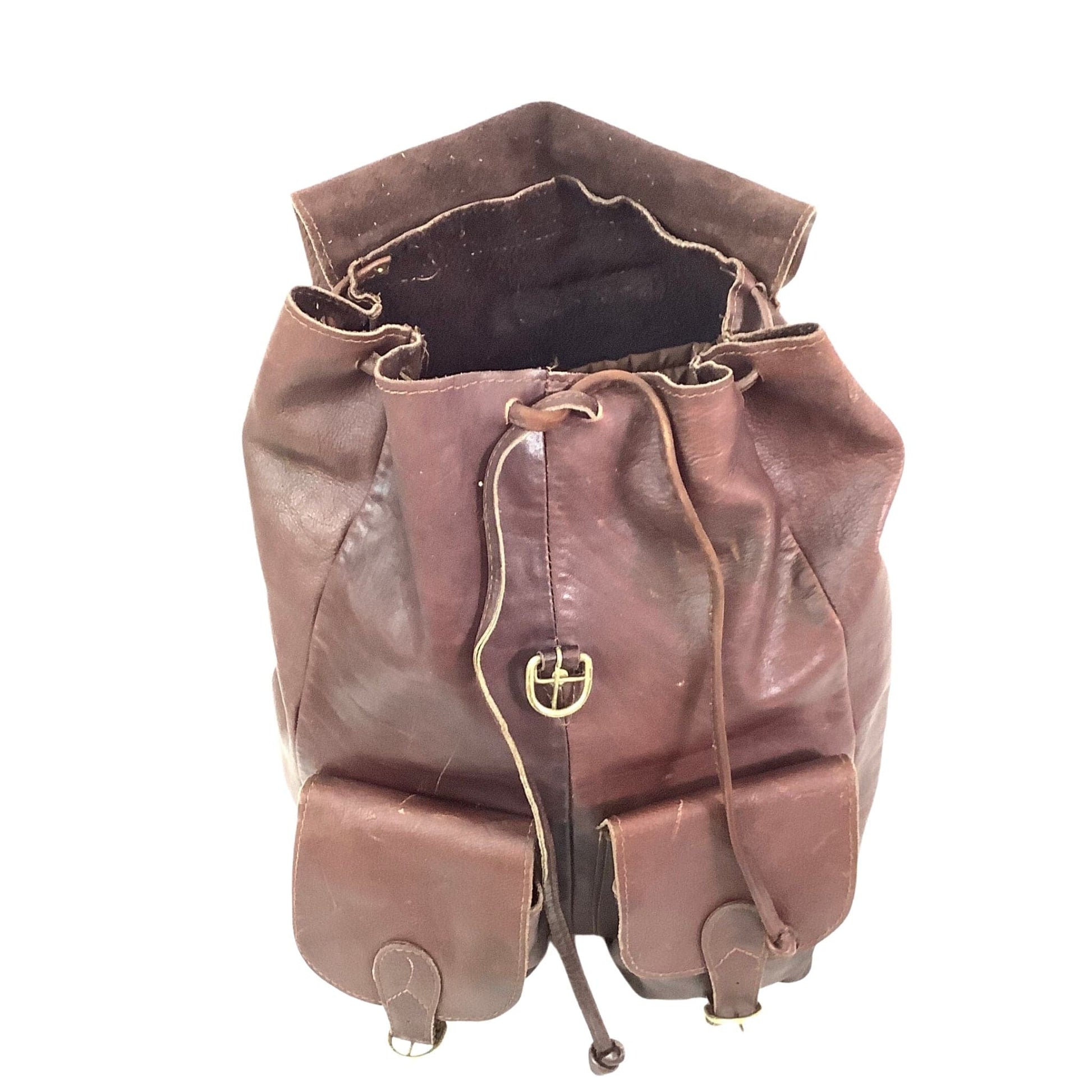 Colombian Leather Backpack 1970s Colombian Leather Backpack 1970s