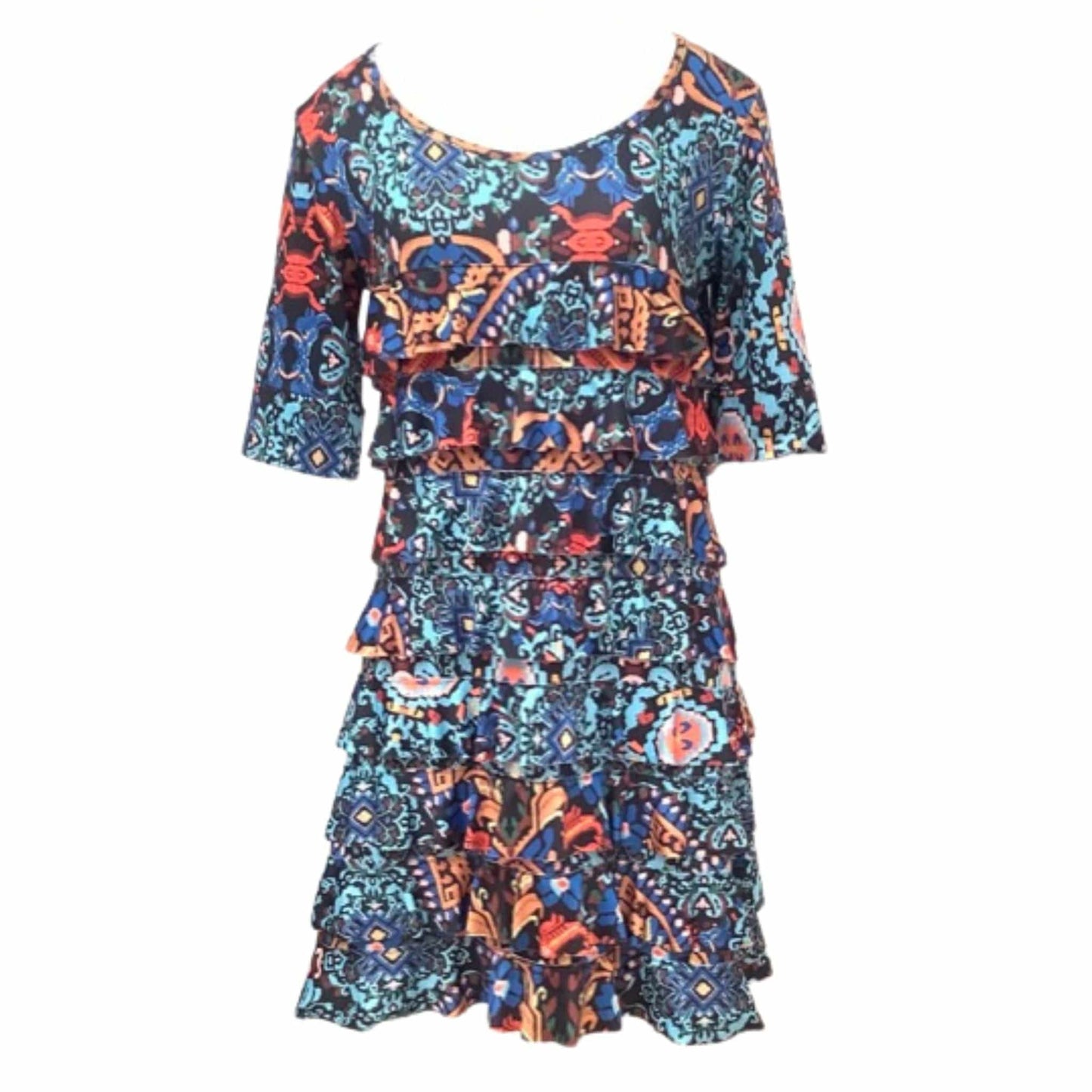 Colorful Ruffle Dress