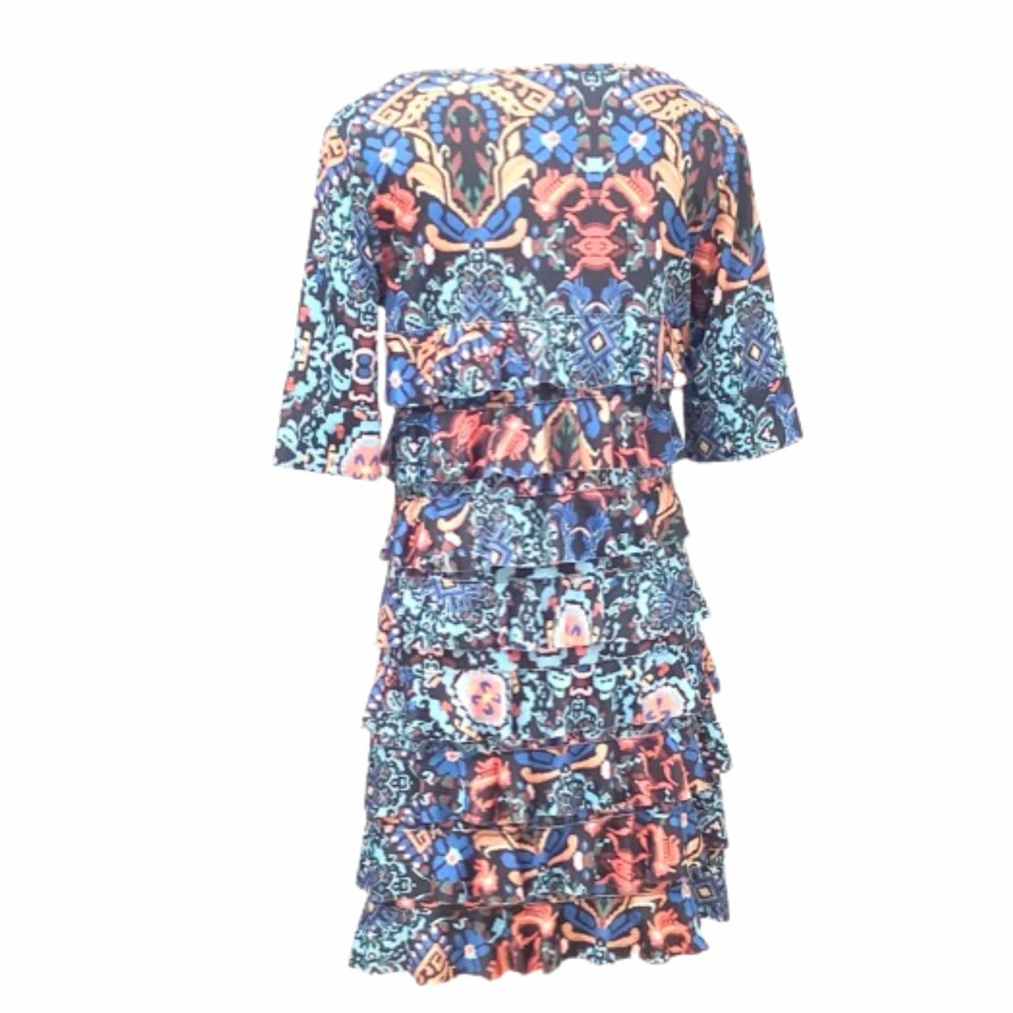 Colorful Ruffle Dress