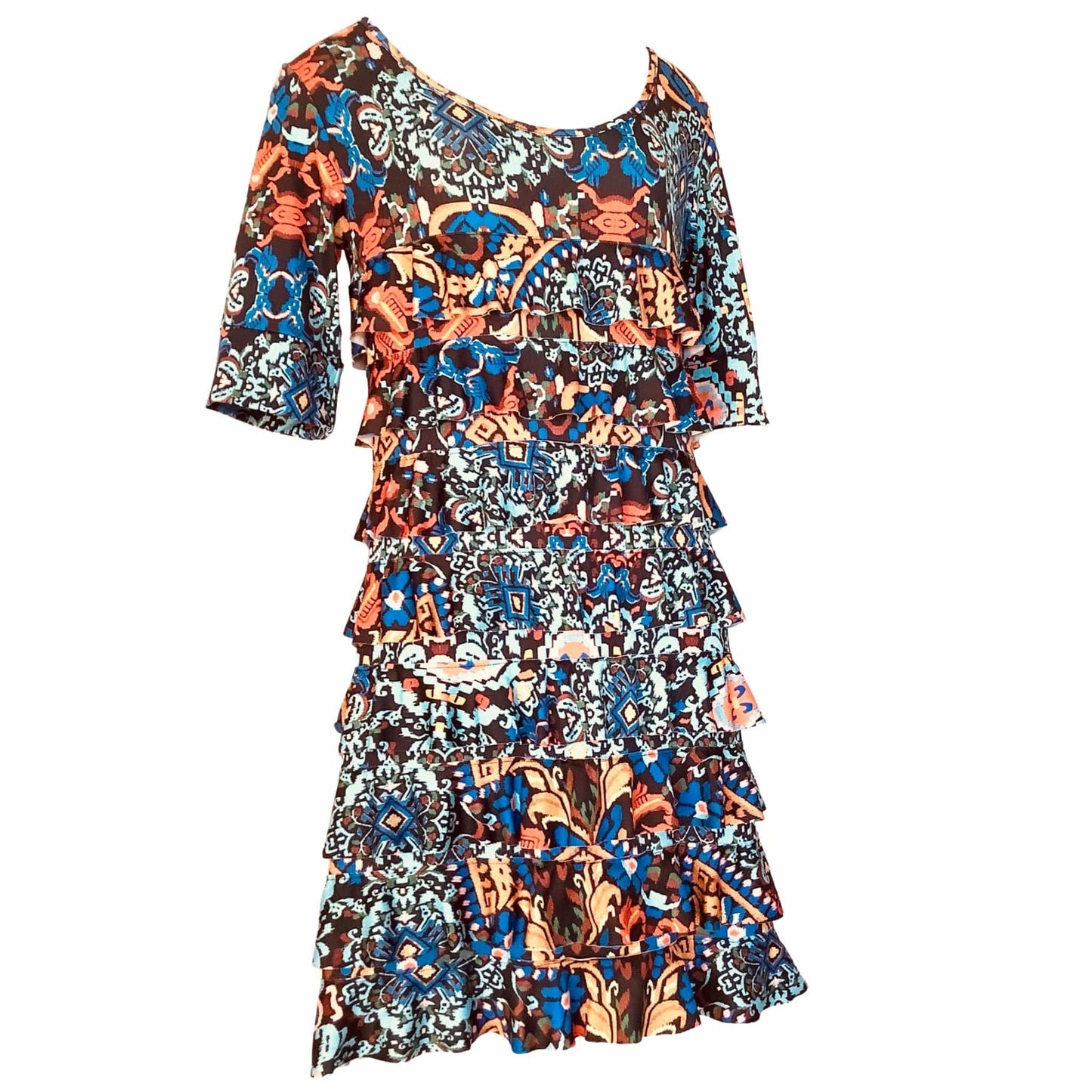 Colorful Ruffle Dress