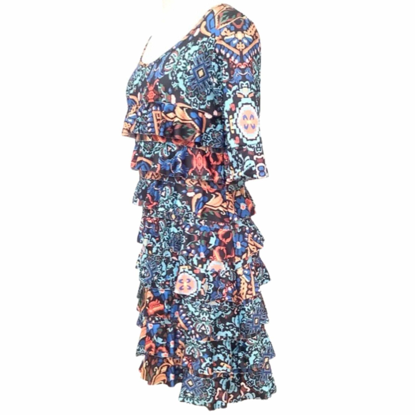 Colorful Ruffle Dress