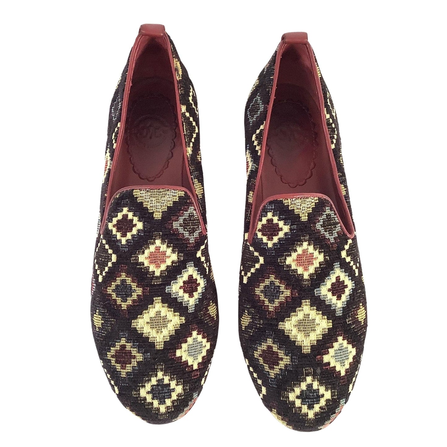 Colorful Tapestry Flat Loafers 8 / Multi / Y2K - Now