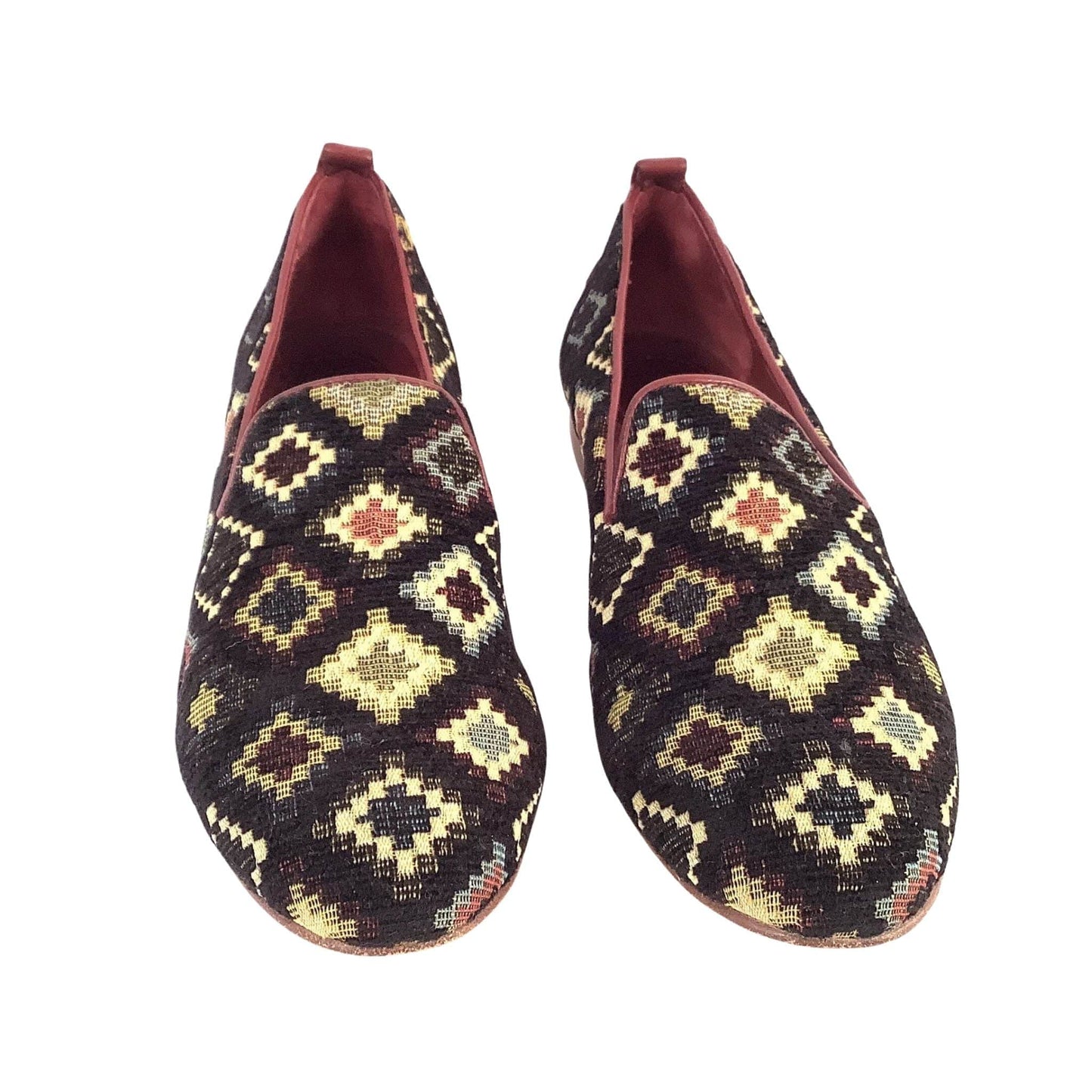 Colorful Tapestry Flat Loafers 8 / Multi / Y2K - Now