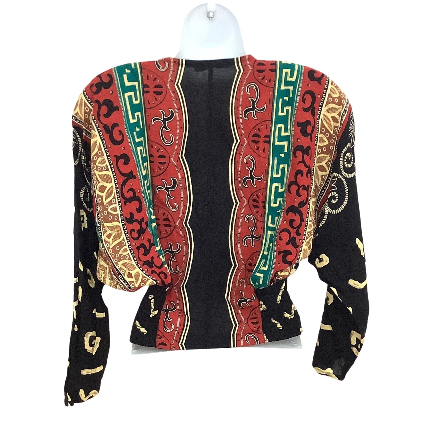 Y2K Vintage Colorful Tribal Blouse - Small | Boho Fashion