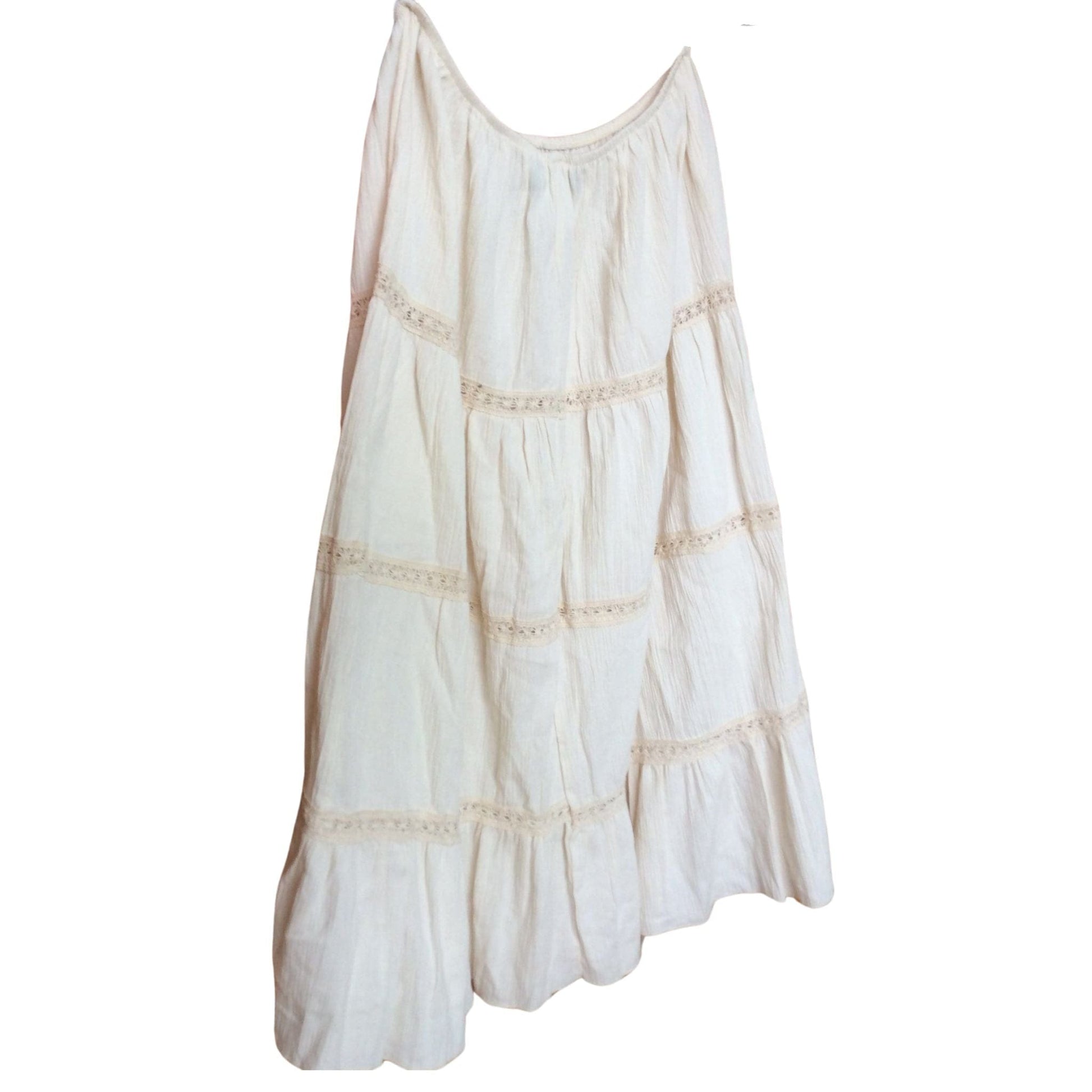Cotton Gauze Peasant Skirt