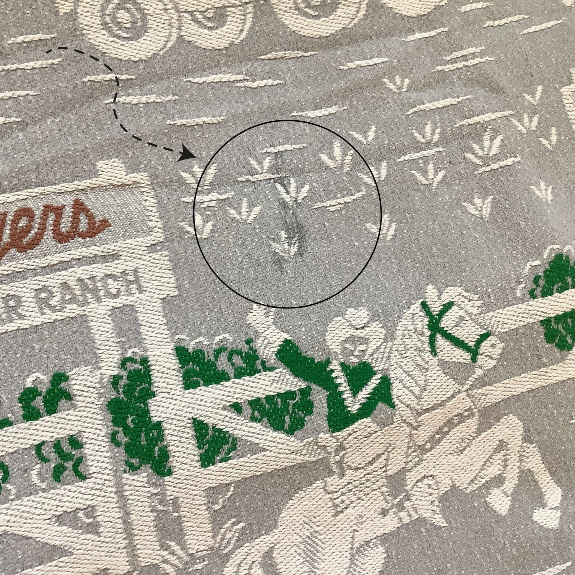 Vintage Cowboy Ranch Bedspread