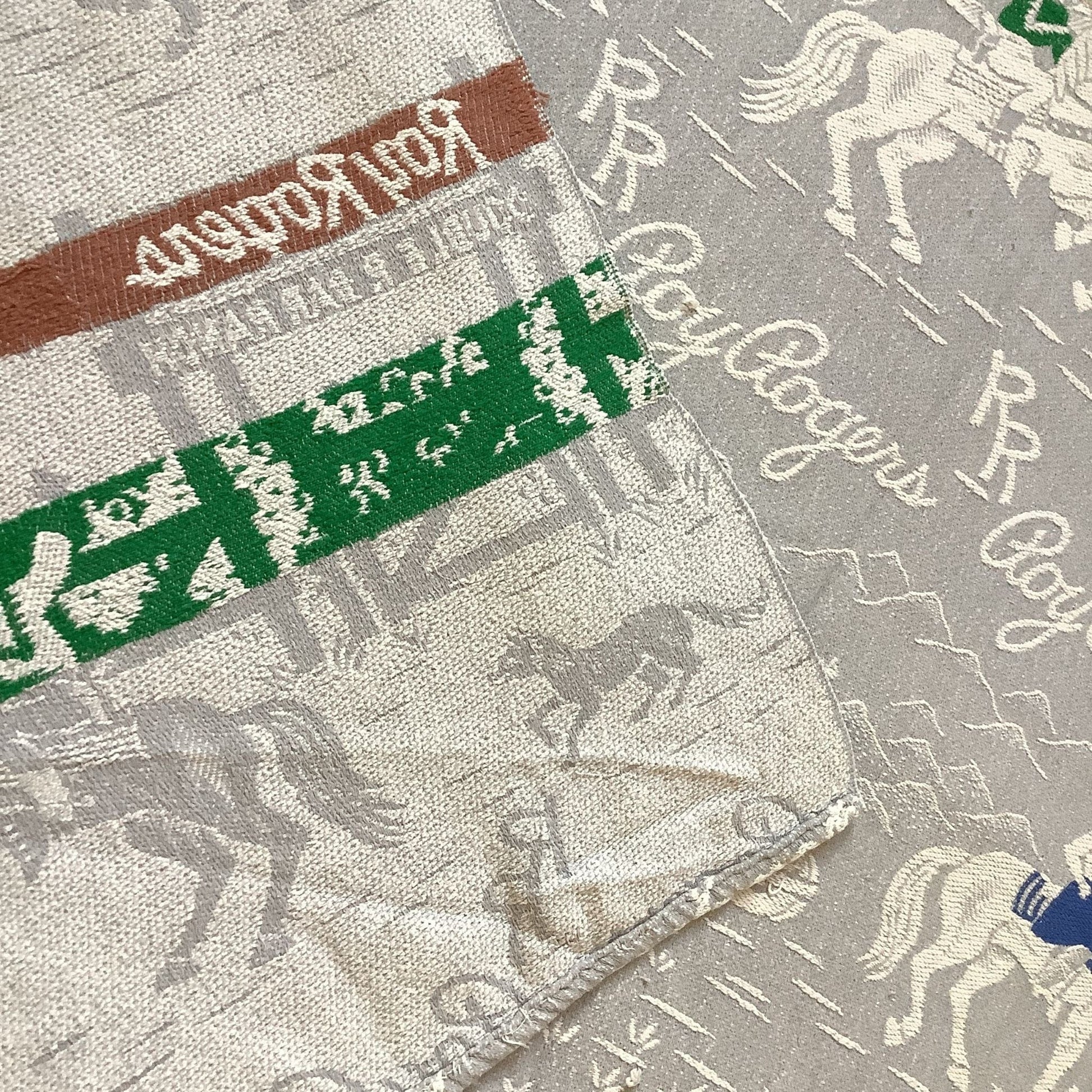 Vintage Cowboy Ranch Bedspread