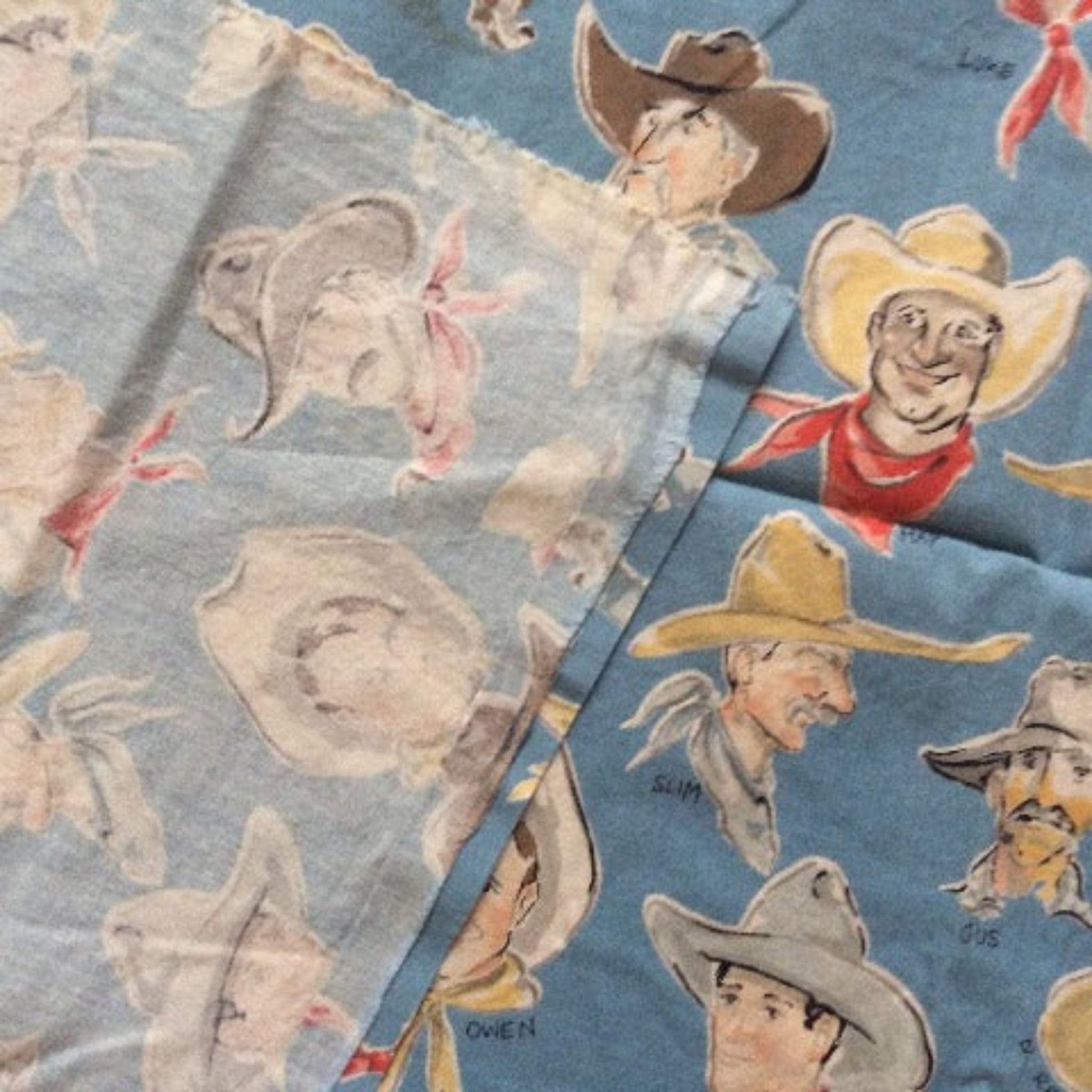 Cowboys Vintage Fabric