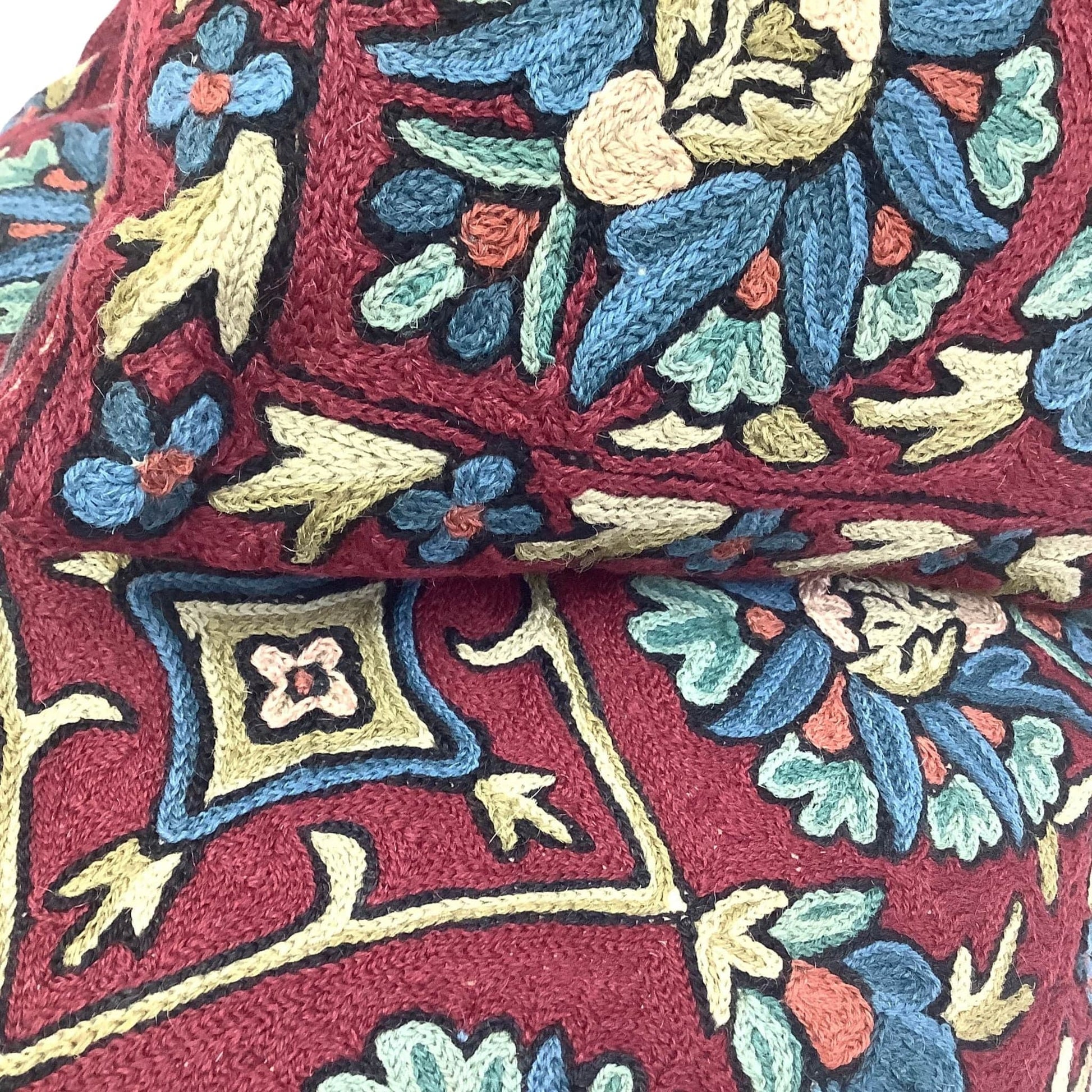Crewel Embroidered Pillows