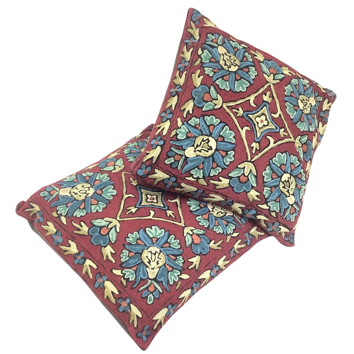 Crewel Embroidered Pillows