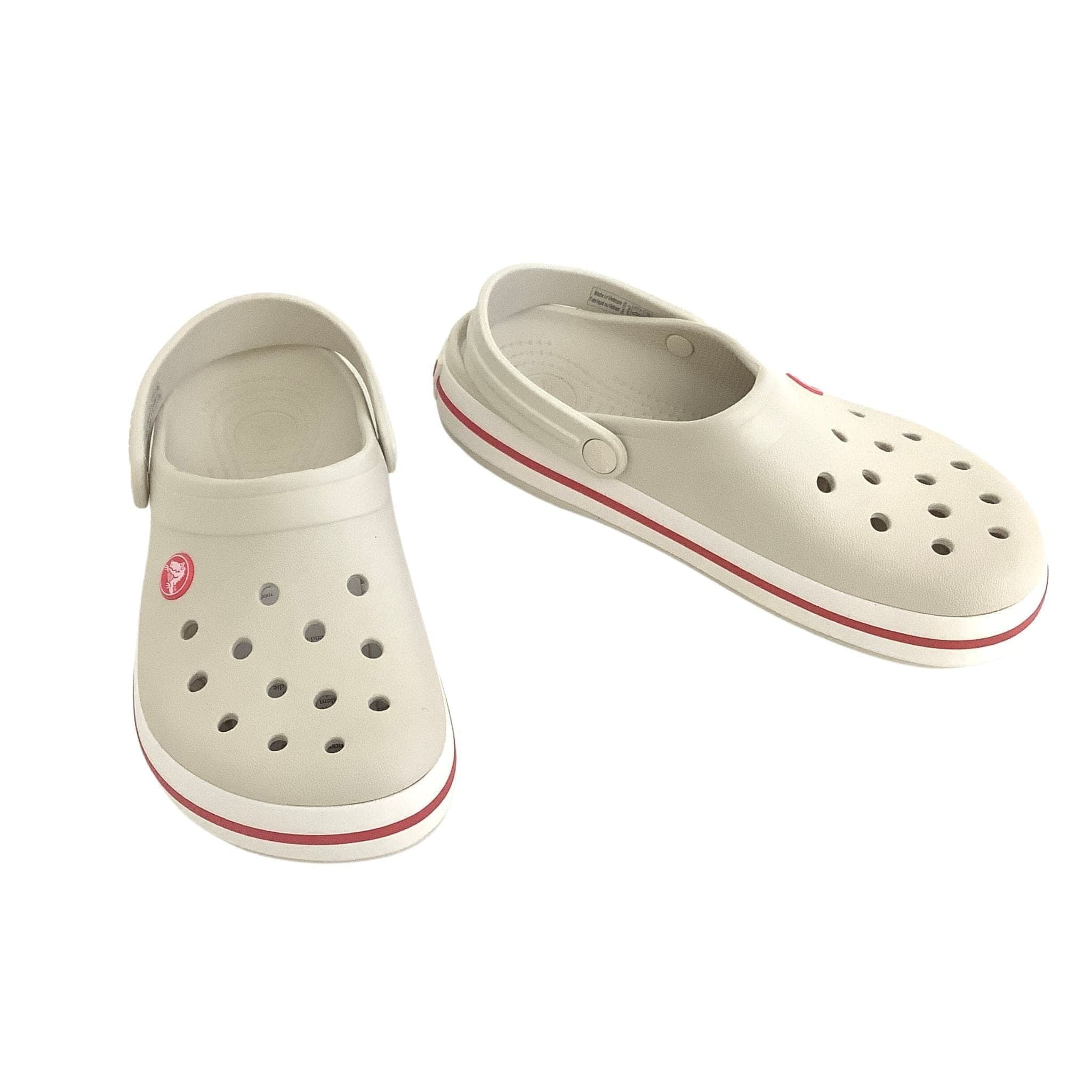 Waterproof Crocs Clogs Stucco Melon - Comfort Shoes Size 6.5