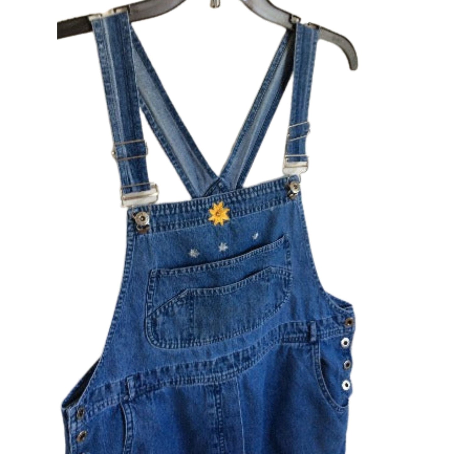 Cropped Denim Overalls