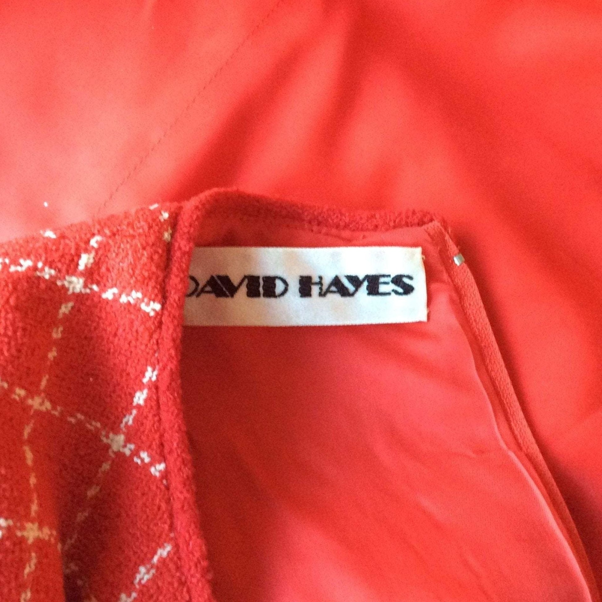 David Hayes Wool Outfit Medium / Red / Vintage 1980s