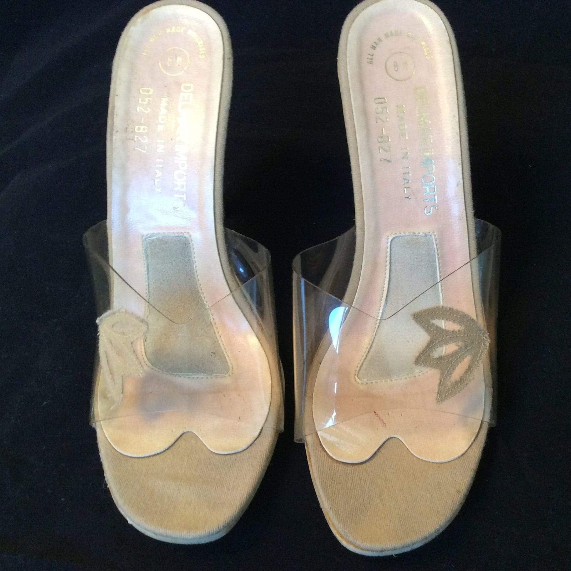 Delmar Clear Pin-up Mules