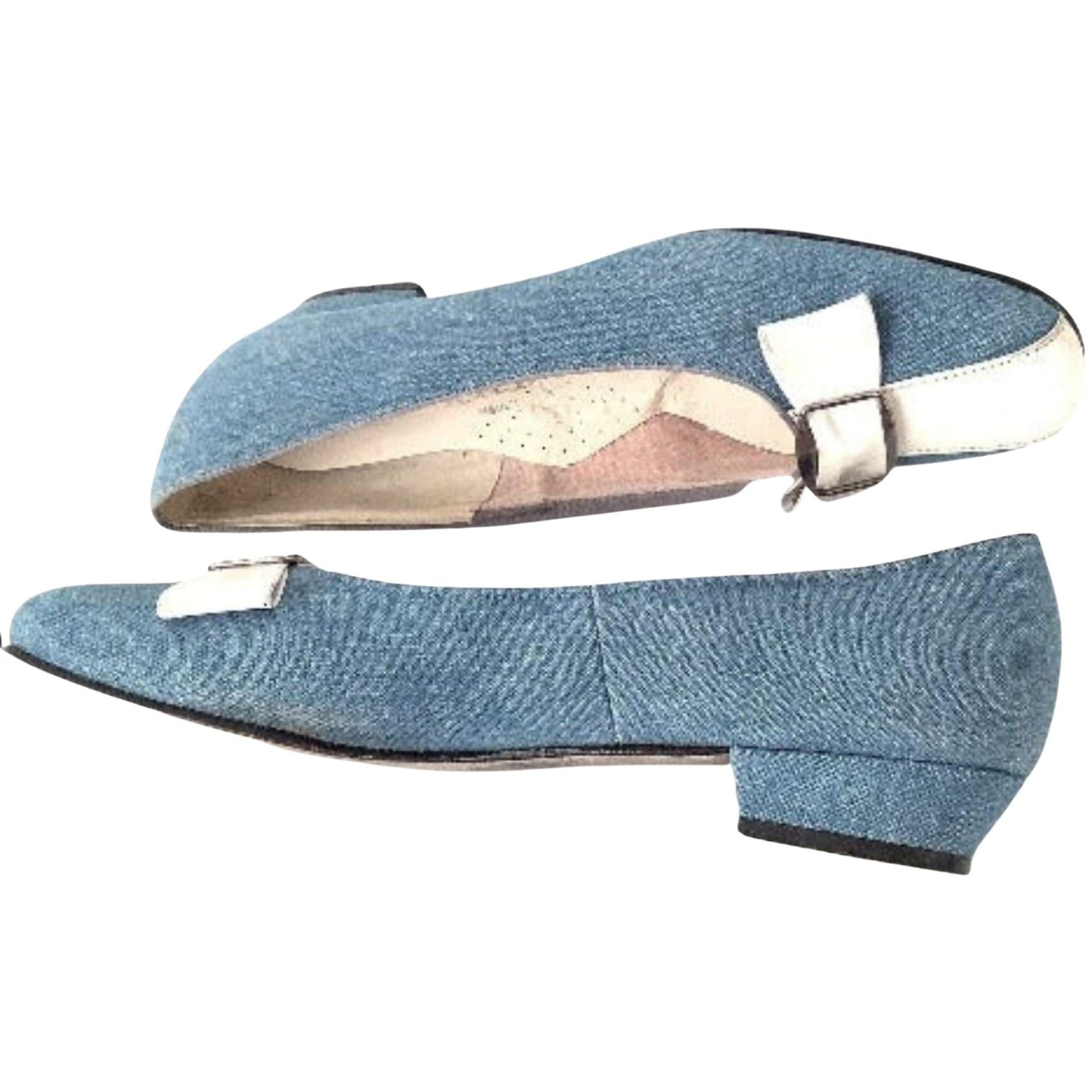 Denim Flat Heel Shoes