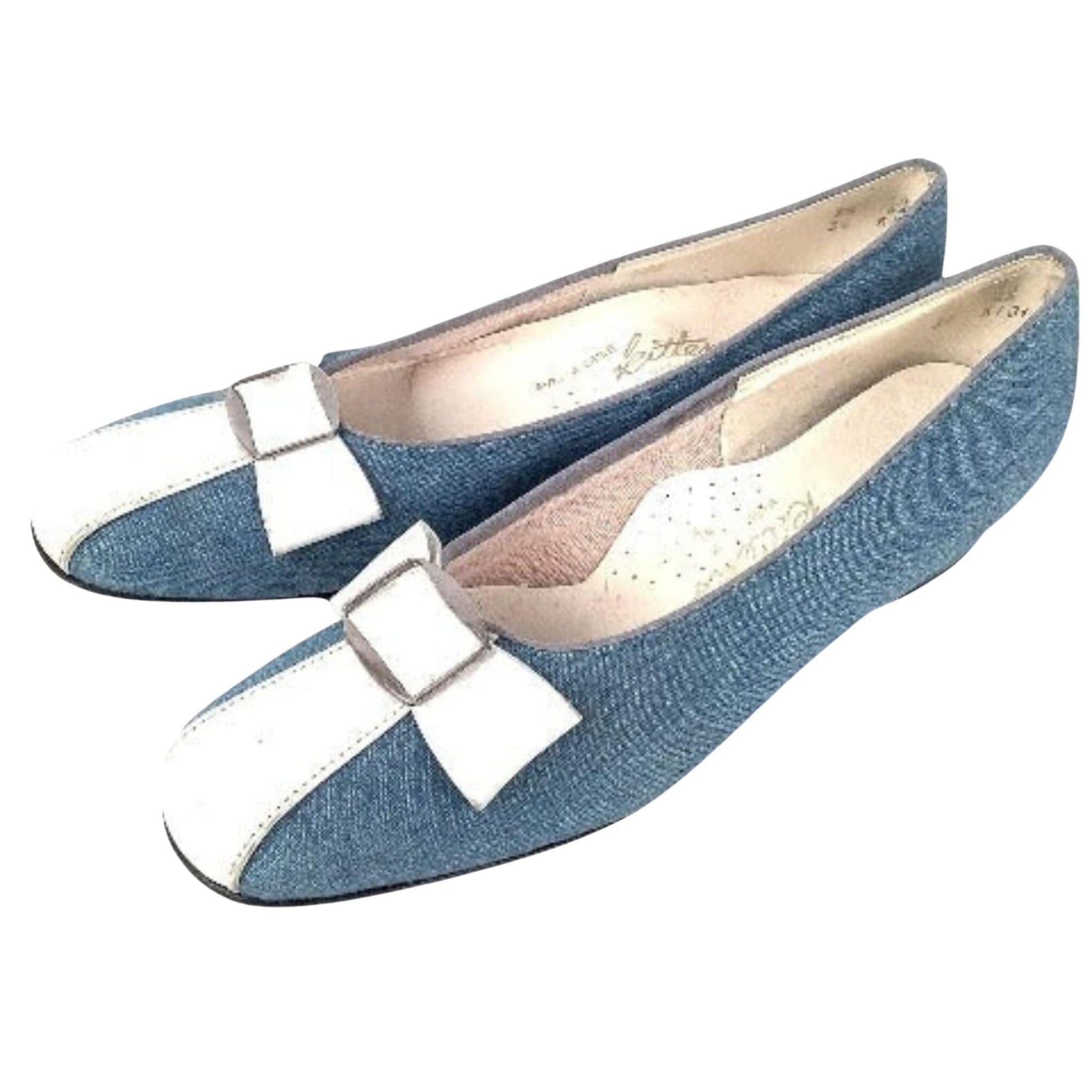Denim Flat Heel Shoes