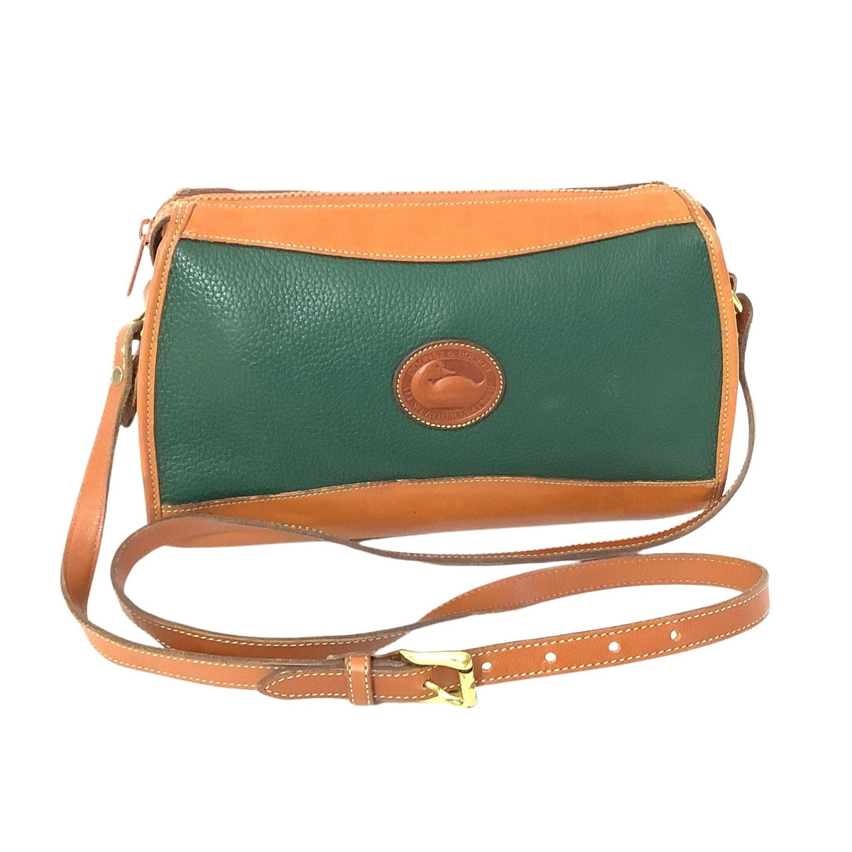 Dooney & Bourke 1990s Crossbody Purse Green/Tan | Used display picture 3