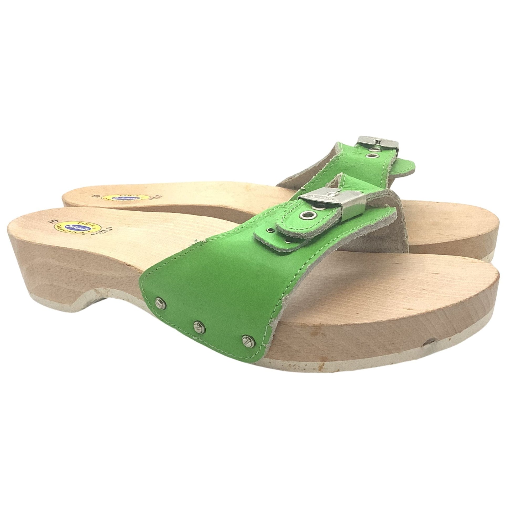 Dr Scholl's Green Sandals - Vintage 1990s Made in Italy
