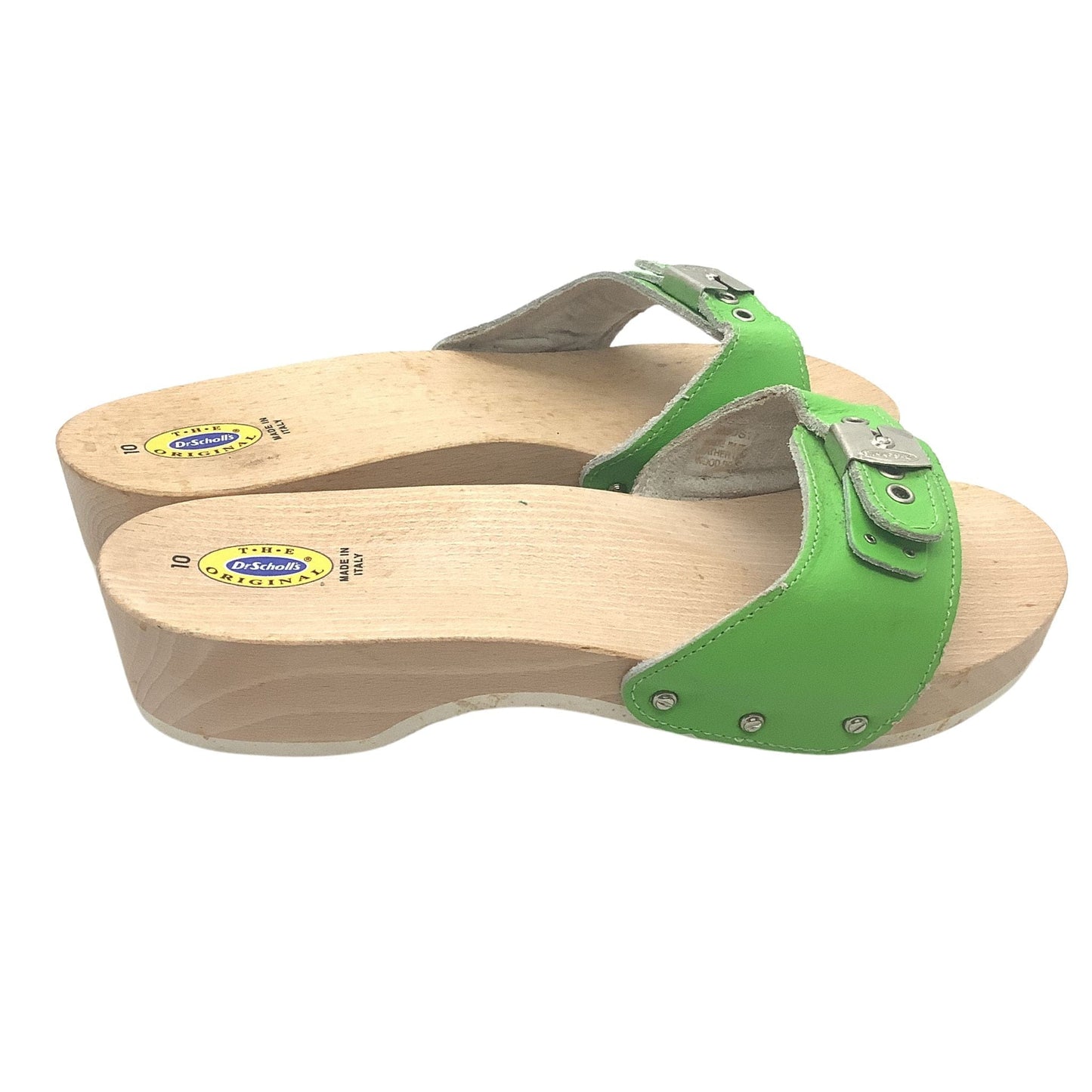 Dr Scholl's Green Sandals - Vintage 1990s Made in Italy