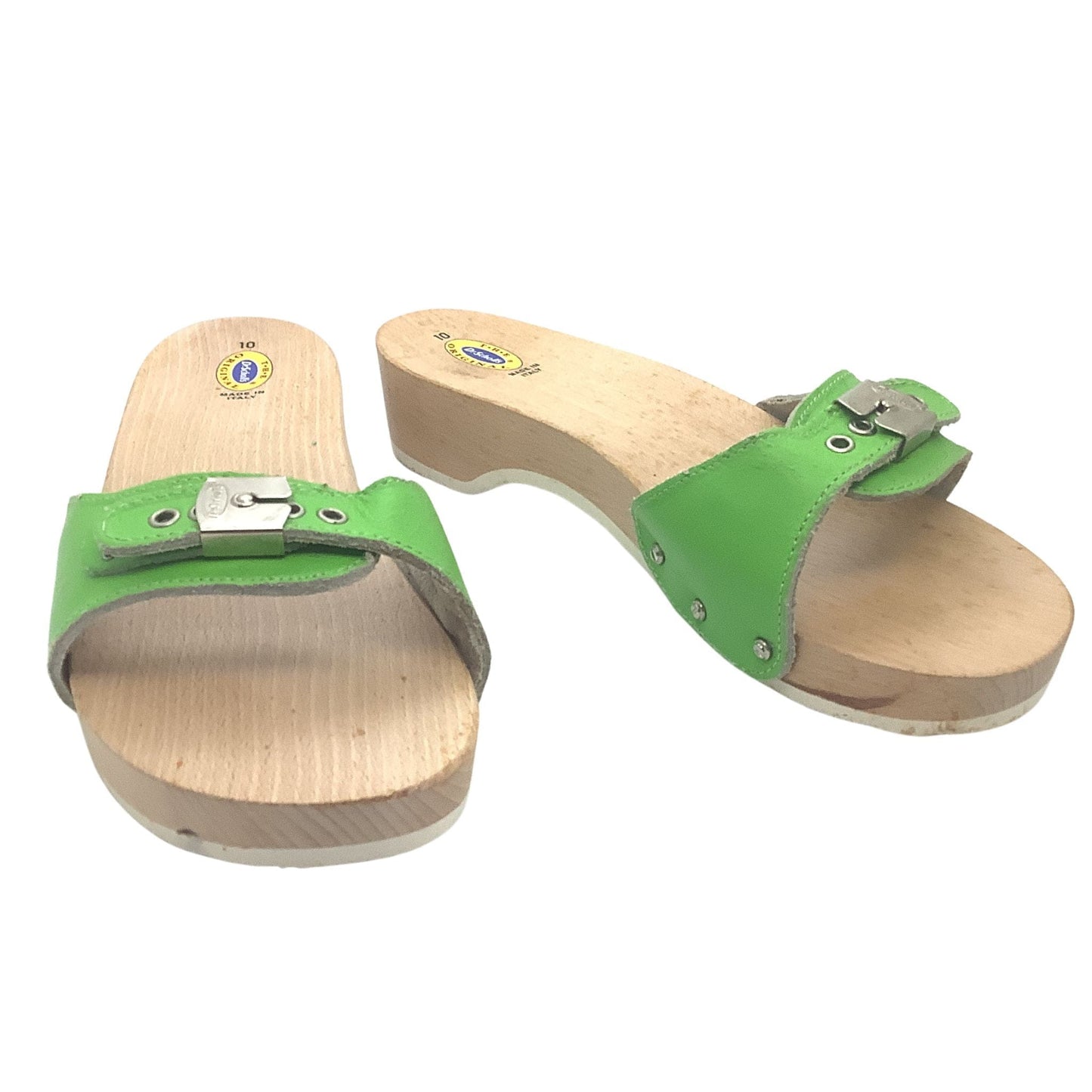 Dr Scholl's Green Sandals - Vintage 1990s Made in Italy